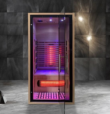 Yarım Vücut 100KG için Şekil Odası Uzak Kızılötesi Sauna Spa Fin Mini Sauna