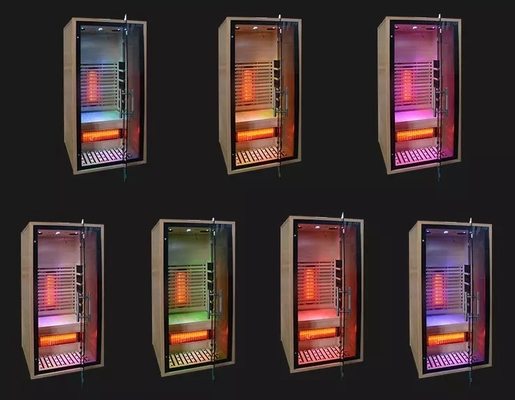 Yarım Vücut 100KG için Şekil Odası Uzak Kızılötesi Sauna Spa Fin Mini Sauna