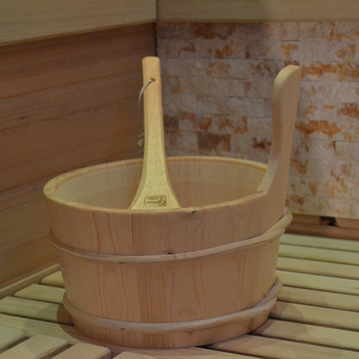 Buharlı Kuru Dış Mekan Geleneksel Sauna Bilgisayar Kontrol Paneli Masif Ahşap Modern Hemlock Sauna
