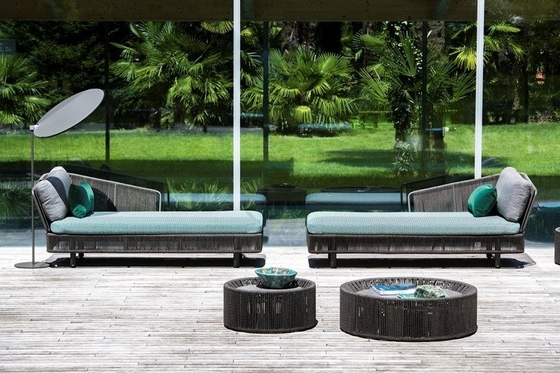 Veranda Eğlence Açık Şezlong Daybed Sözleşme Kalitesi Baech Bahçe Şezlong Sandalye