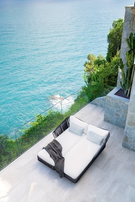 Veranda Eğlence Açık Şezlong Daybed Sözleşme Kalitesi Baech Bahçe Şezlong Sandalye