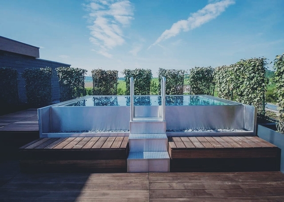 Kapalı Otel Villa için Lüks Paslanmaz Çelik Yapı Havuz Çelik Panel Astarı