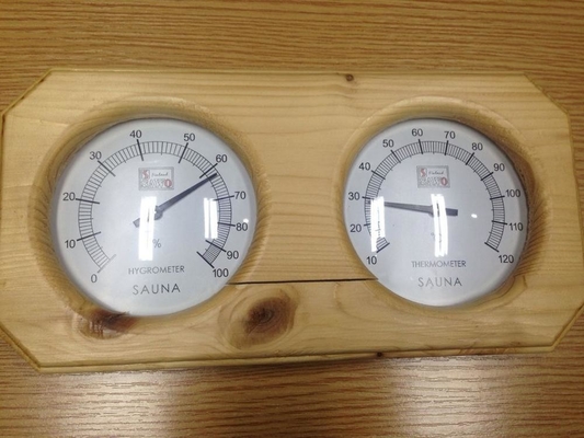 Kuru Buhar Odası Ahşap Sauna Termo Higrometre