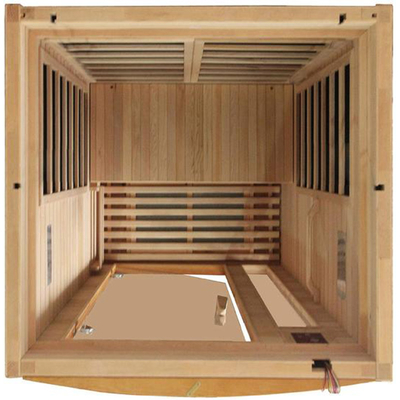 Açık Eşsiz 4 Kişilik Kapalı Kızılötesi Sauna Odası Kilo Verme Fitness Yoga Sauna Odası