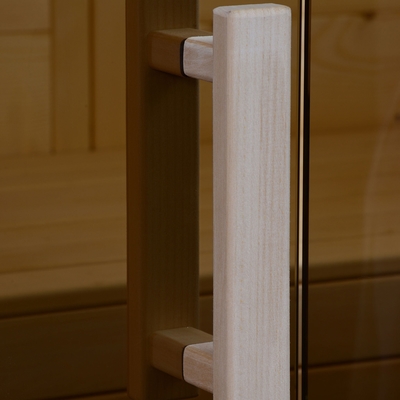2 Kişilik Ahşap Kapalı Sauna Katı Nordic Ladin Buhar 6kw