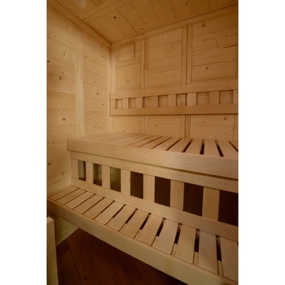 6kw Geleneksel Kuru Sauna Odası ETL 2 Kişilik Nordic Ladin Buharlı Sauna Odası