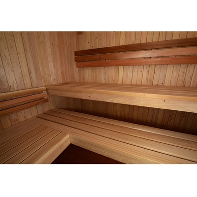 220V Kuru Buhar Geleneksel Sauna Kapalı Ahşap Kırmızı Sedir ETL