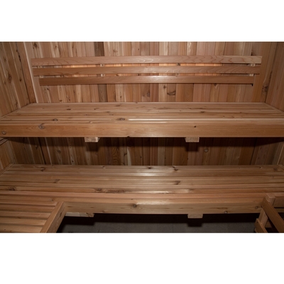 220V Kuru Buhar Geleneksel Sauna Kapalı Ahşap Kırmızı Sedir ETL