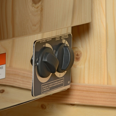 220V Kuru Buhar Geleneksel Sauna Kapalı Ahşap Kırmızı Sedir ETL