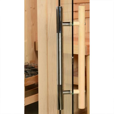 Kapalı geleneksel 2-3 kişilik buhar sauna odası Kanada ahşap kırmızı sedir prefabrik sauna kutusu