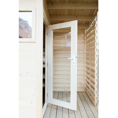 Nordic Ladin Ahşap 6 Kişilik Far Infrared Sauna Kabin Dış Mekan
