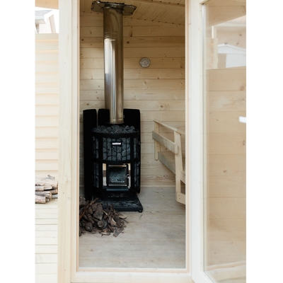 Nordic Ladin Ahşap 6 Kişilik Far Infrared Sauna Kabin Dış Mekan